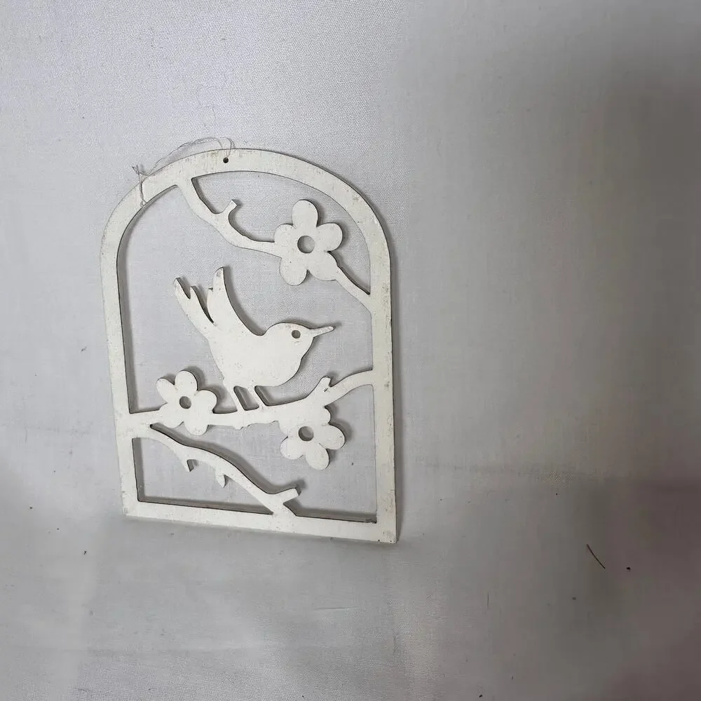 New in Package Die Cut Bird on Branch Handmade Denmark Christmas Ornament